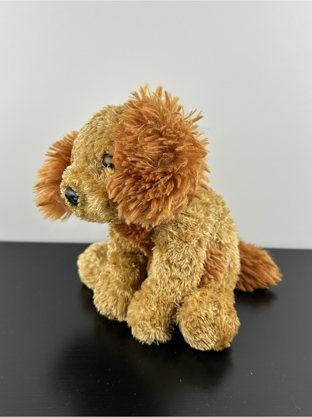 Aurora RARE Brown Puppy Dog with Collar 8" Plush Stuffed Animal